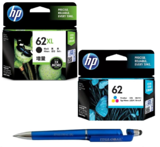 HP 62XL High Yield Black & 62 (N) Tri-color Original Ink Cartridge