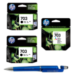 HP 703 Black Twin & Tri-color Original Ink Advantage Cartridge (Set of 3) CD887AA CD888AA 703 Black & Colour