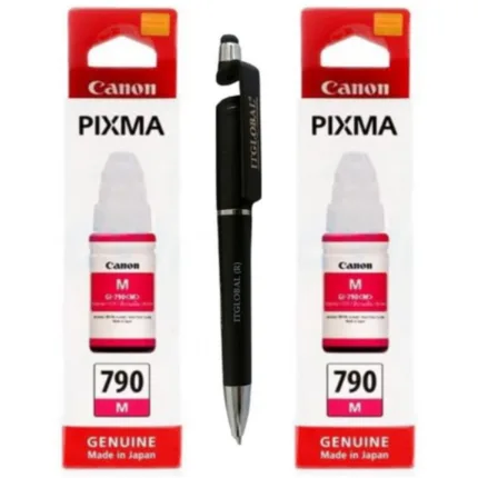 Canon GI-790 Magenta Ink Bottle GI 790 : Genuine (Set of 2)