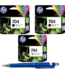 HP 704 Black Twin & Tri-color Original Ink Advantage Cartridge (Set of 3) CN692AA CN693AA 704 Black & Colour