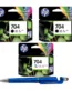 HP 704 Black Twin & Tri-color Original Ink Advantage Cartridge (Set of 3) CN692AA CN693AA 704 Black & Colour