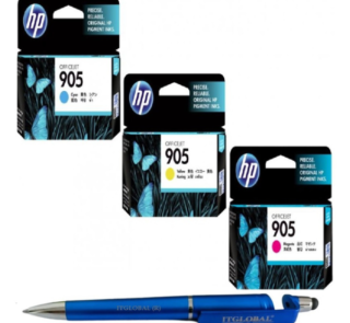 HP 905 Cyan Yellow Magenta Original Ink Cartridge (Set of 3) C/Y/M