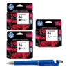 HP 46 Black Twin & Tri-color Original Ink Advantage Cartridge (Set of 3) CZ637AA CZ638AA 46 Black & Colour