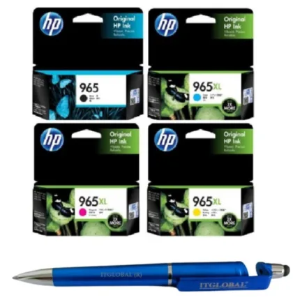 HP 965 Black & 965XL High Yield Cyan Yellow Magenta Original Ink Cartridge (Set of 4)