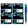 HP 955 Black Cyan Yellow Magenta Original Ink Cartridge (Set of 4) B/C/Y/M