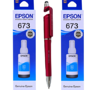 Epson T 6735 Light Cyan Original Ink Bottle (Set of 2) C13T673500 Genuine T-6735 T673