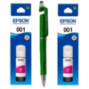 Epson T 001 Magenta Original Ink Bottle (Set of 2) C13T03Y300 Genuine T-001