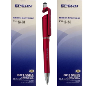 Epson FX 2190 FX 2175 Original Ribbon Cartridge S015327 C13S015584 (Set of 2)