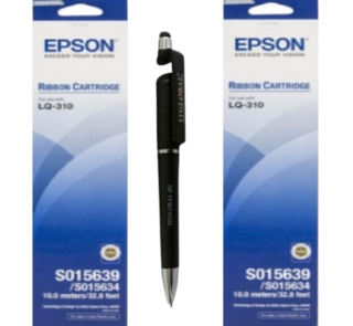 Epson LQ 310 Original Ribbon Cartridge C13S015639 S015639 S015634 (Set of 2)