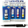Epson T 001 B/C/Y/M Original Ink Bottle (Set of 4) C13T03Y100 200 300 400 Genuine T-001
