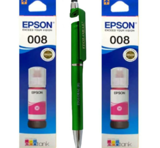 Epson 008 Magenta Original Ink Bottle T008 T-008 T06G2 C13T06G298 C13T06G300 Genuine Twin