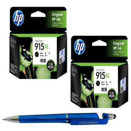 HP 915XL High Yield Black Original Ink Cartridge (Set of 2) 3YM22AA