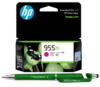 HP 955XL High Yield Magenta Original Ink Cartridge L0S66AA L0S66M 955XL Magenta Genuine