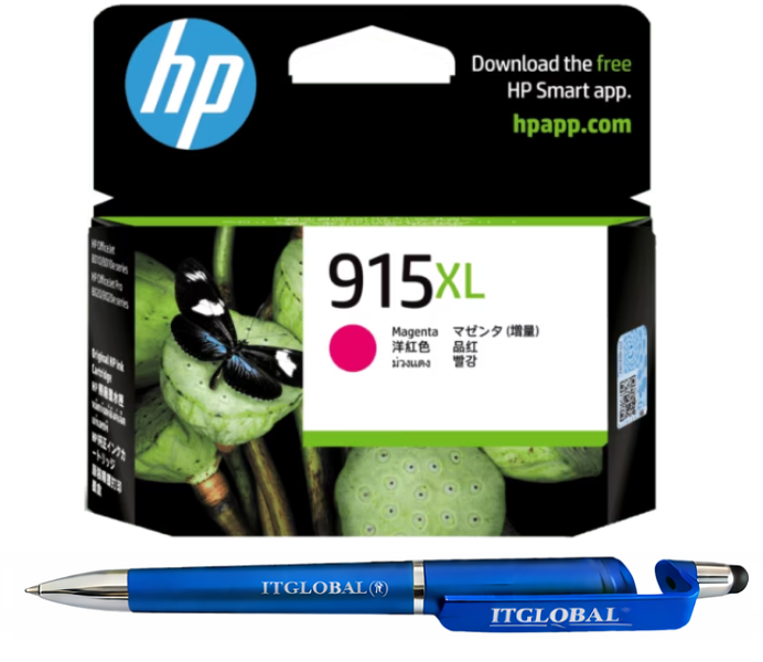 154 HP 915XL High Yield Magenta Original Ink Cartridge 3YM20AA 20AA 915XL Magenta Genuine - Image 1