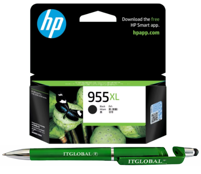 154 HP 955XL High Yield Black Original Ink Cartridge L0S72A 955XL Black Genuine - Image 1