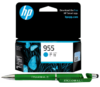 HP 955 Cyan Original Ink Cartridge L0S51AA Genuine