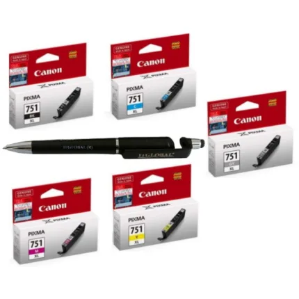 Canon CLI-751XL B/C/Y/M/GR Ink Cartridge (Set of 5) 751 XL CLI751XL CLI 751XL
