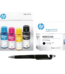 HP GT52 CMY / GT53 Blk Ink Bottle Combo (Pack of 4) 7K3W9AA + Black Printhead MOH51AA : Genuine