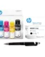 HP GT52 CMY / GT53 Blk Ink Bottle Combo (Pack of 4) 7K3W9AA + Black Printhead MOH51AA : Genuine