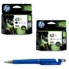 HP 62XL High Yield Black & Tri-color Original Ink Cartridge 62XL Black & Colour