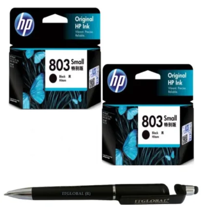 HP 803 Small Black Original Ink Cartridge (Set of 2) 803 Black F6V23AA