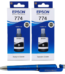 Epson T7741 Black ink Bottle 140ml (C13T774100) Genuine T-7741 T774 (Set of 2)