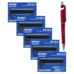 Epson ERC-09B POSC Original Ribbon Cartridge ERC-09 B ERC09 ERC09B (Set of 5)