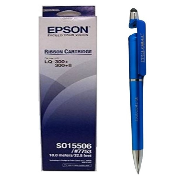 Epson LQ 300 300+ 500 550 570 570+ 580 800 850 850+ 870 Original Ribbon Cartridge C13S015506 S015506 #7753