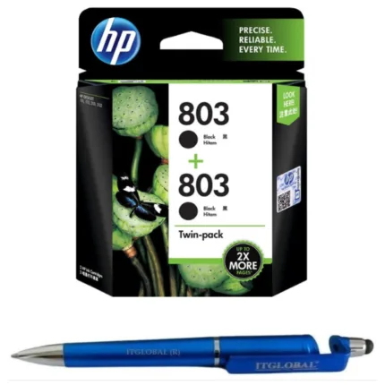 HP 803 2-pack Economy Black Ink Cartridges 803 Black Twin