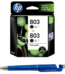 HP 803 2-pack Economy Black Ink Cartridges 803 Black Twin