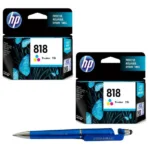 HP 818 Tri-color Original Ink Cartridge CC643ZZ 818 Colour (Set of 2)