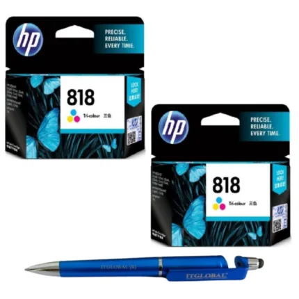 HP 818 Tri-color Original Ink Cartridge CC643ZZ 818 Colour (Set of 2)