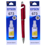 Epson T 6734 Yellow Original Ink Bottle (Set of 2) C13T673400 Genuine T-6734 T673