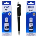 Epson T 001 Black Original Ink Bottle (Set of 2) C13T03Y100 Genuine T-001