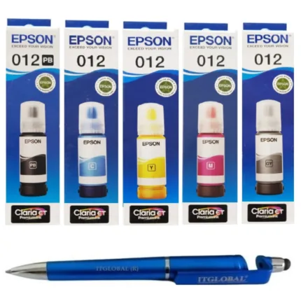 Epson 012 B/C/Y/M/G Original Ink Bottle (Set of 5) Genuine