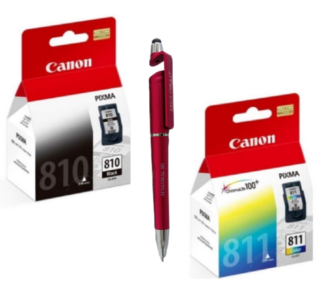 Canon PG 810 & CL 811 Ink Cartridge (Set of 2) 810 Black & 811 Colour