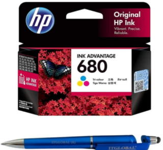 HP 680 Tri-color Original Ink Advantage Cartridge F6V26AA 680 Colour