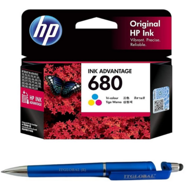 HP 680 Tri-color Original Ink Advantage Cartridge F6V26AA 680 Colour