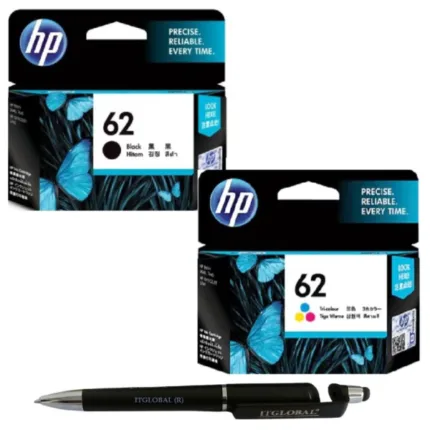 HP 62 Black & Tri-color Original Ink Cartridge 62 Black & Colour