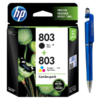HP 803 2-pack Economy Black/Tri-color Original Ink Cartridges 3YP93AA 803 Black & Colour