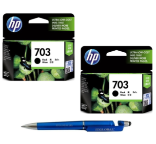 HP 703 Black Original Ink Cartridge CD887AA (Set of 2)