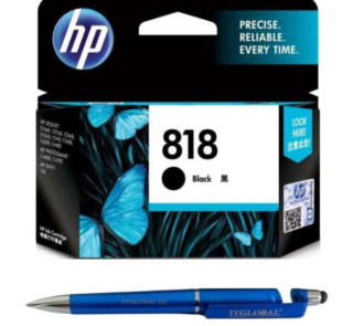 HP 818 Black Original Ink Cartridge CC640ZZ Replaces HP 703 Black & HP 901 Black