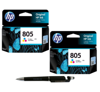 HP 805 Tri-color Original Ink Cartridge (Set of 2) 3YM73AA 805 Colour