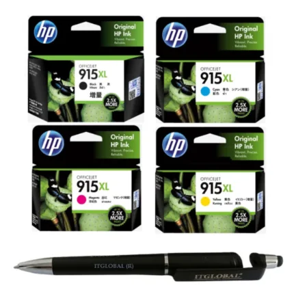 HP 915XL High Yield Black Cyan Yellow Magenta Original Ink Cartridge (Set of 4) B/C/Y/M