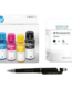 HP GT52 CMY / GT53 Blk Ink Bottle Combo (Pack of 4) 7K3W9AA + Combo Black & Colour Printhead 3JBO6AA : Genuine