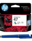 HP 47 Tri-color Original Ink Cartridge 6ZD61AA 47 Colour
