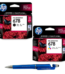 HP 678 Black & Tri-color Original Ink Advantage Cartridge (Set of 2) CZ107AA CZ108AA