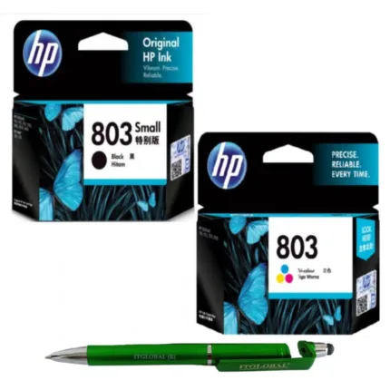 HP 803 Small Black & Tri-color Original Ink Cartridge (Set of 2) F6V23AA F6V20AA 803 Black & Colour