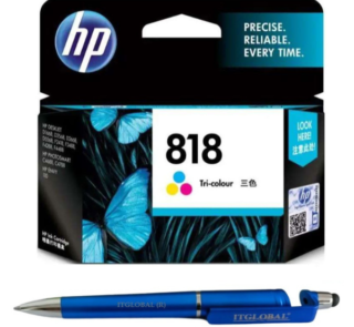 HP 818 Tri-color Original Ink Cartridge CC643ZZ 818 Colour