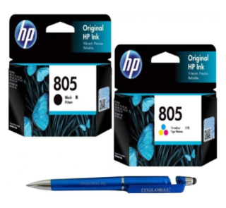 HP 805 Black & Tri-color Original Ink Cartridge (Set of 2)